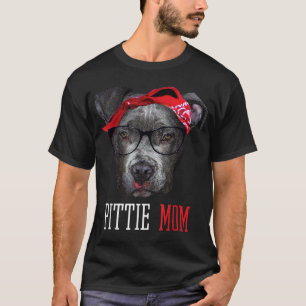 Pittie Mama Pitbull Hund Liebt Muttertag T-Shirt