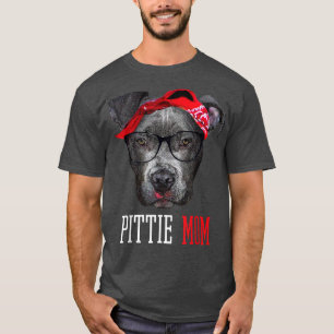 Pittie Mama Pitbull Hund liebt Niedliche Mütter Ta T-Shirt