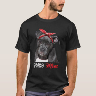 Pittie-Mama Pitbull-Hundefreunde Muttertag T-Shirt