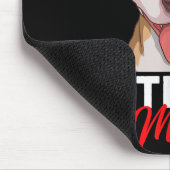Pittie Mama Pitbull-Hundemutter Lustiges Muttertag Mousepad (Ecke)