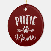 Pittie Mama Pitbull Lover gibt Pit bull Dog Mama Keramik Ornament (Links)