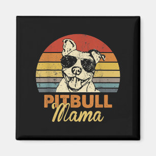 Pittie Mama Pitbull Mama Funny Mütter Day Vint Magnet
