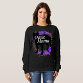 Pittie Mama Pitbull Pit Bull Dog Mama Mutter 2 Sweatshirt (Vorne ganz)