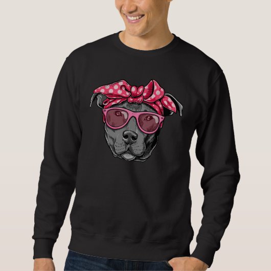 PITTIE MOM Women Cool Pitbull Dog Sweatshirt (Vorderseite)