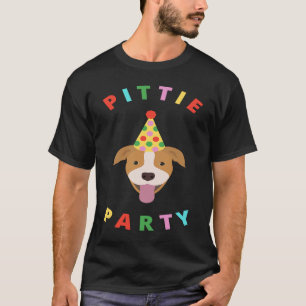 Pittie Party für Pitbull Mama und Vater T-Shirt