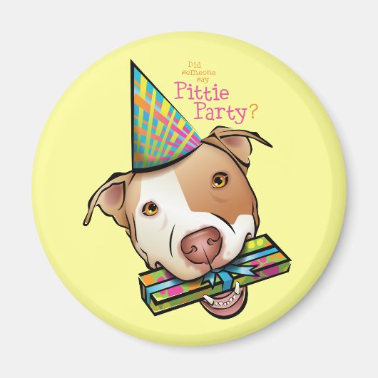 Pittie Party Magnet (Vorne)