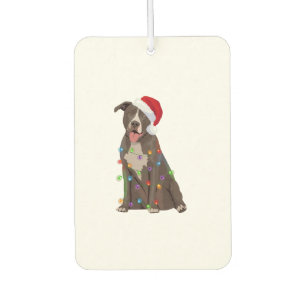 Pittie Pitbuli Weihnachtslicht Weihnachten Weihnac Autolufterfrischer