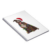 Pittie Pitbuli Weihnachtslicht Weihnachten Weihnac Notizblock (Rechte Seite)