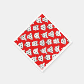 "Pittie Pittie Bitte!" Muster der Hunde Serviette (Ecke)