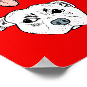 "Pittie Pittie Bitte!" Zeichnend Muster Poster (Ecke)