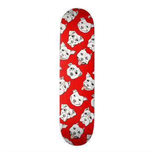 "Pittie Pittie Bitte!" Zeichnend Muster Skateboard