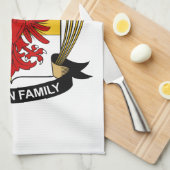 Pittman Familienwappen Handtuch (Viertel Falte)