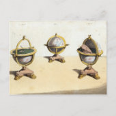 Pitt's Cabinett Globe Schreibtisch Postkarte (Vorderseite)