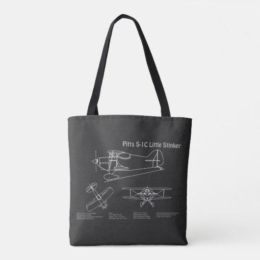 Pitts S-1C - Flugzeugkonzepte PD Tasche (Rückseite)