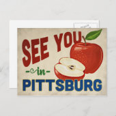Pittsburg California Apple - Vintage Travel Postkarte (Vorne/Hinten)