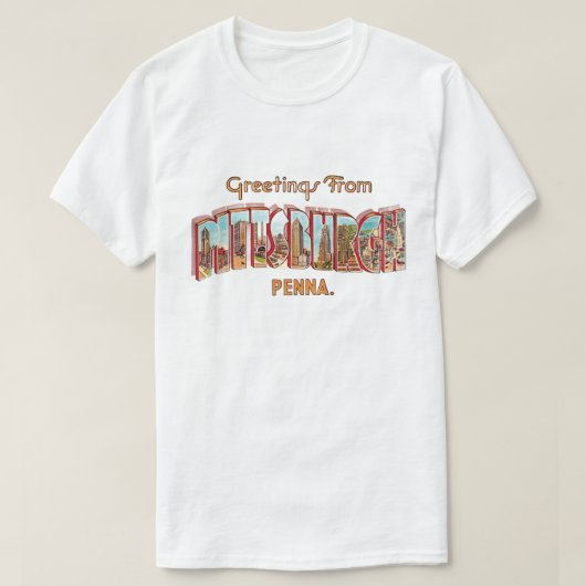 Pittsburg Greeting T Shirt (Design vorne)