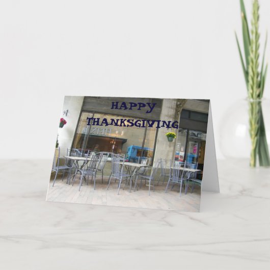 PITTSBURG PA ERNTEDANK WISHES FEIERTAGSKARTE (Vorderseite)