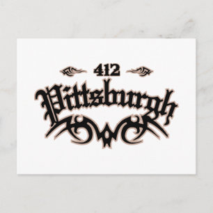 Pittsburgh 412 postkarte