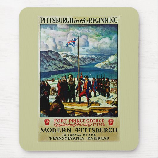 Pittsburgh am Anfang Mousepad (Vorne)
