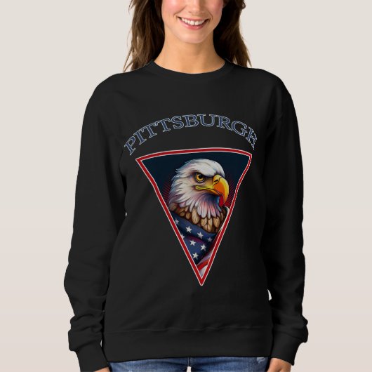 Pittsburgh American Bald Eagle Sweatshirt (Vorderseite)
