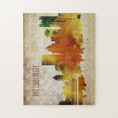 Pittsburgh, Aquarell-Stadt-Skyline PAs | Puzzle (Vertikal)