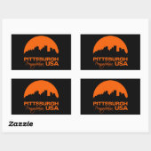 PITTSBURGH-Aufkleber - anpassbar Rechteckiger Aufkleber (Blatt)