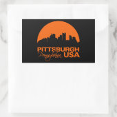 PITTSBURGH-Aufkleber - anpassbar Rechteckiger Aufkleber (Tasche)