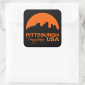 PITTSBURGH-Aufkleber Quadratischer Aufkleber (Tasche)