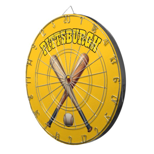 Pittsburgh Baseball Dartscheibe (Vorderseite rechts)