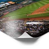 Pittsburgh Baseball in der Nacht Fotodruck (Ecke)