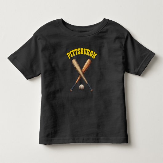 Pittsburgh Baseball Kleinkind T-shirt (Vorderseite)