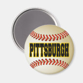 PITTSBURGH BASEBALL MAGNET (Vorderseite/Rückseite)