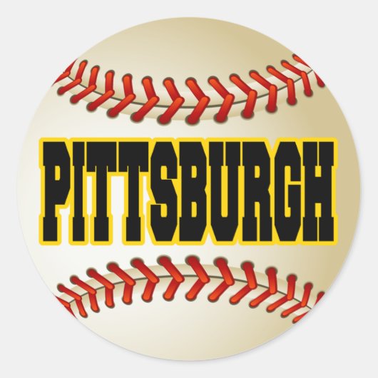 PITTSBURGH BASEBALL RUNDER AUFKLEBER (Vorderseite)