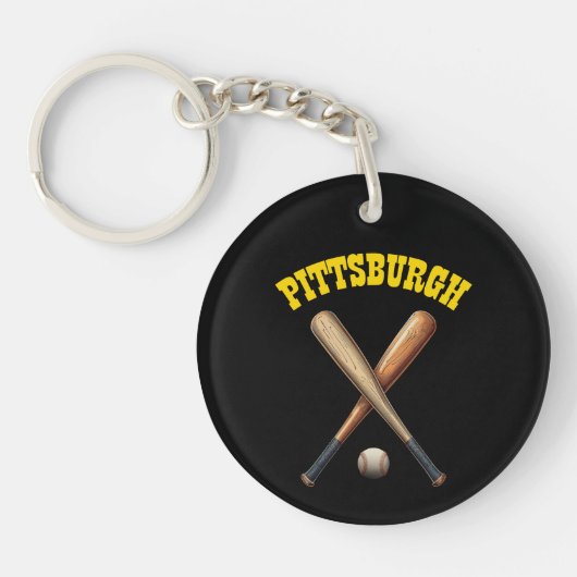 Pittsburgh Baseball Schlüsselanhänger (Vorderseite)