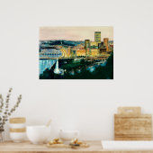 Pittsburgh bei der Abenddämmerung Poster (Küche)
