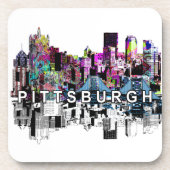 Pittsburgh bei Graffiti Beverage Coaster Getränkeuntersetzer (Vorderseite)