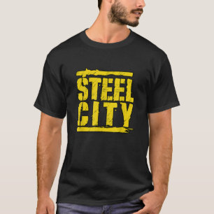 Pittsburgh Black and Yellow Pennsylvania Steel Cut T-Shirt