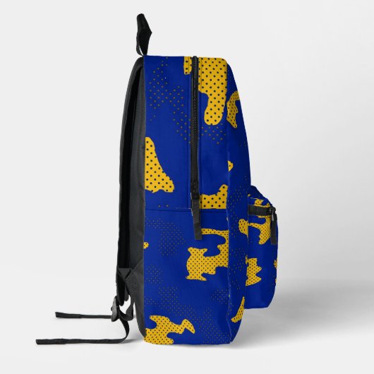 Pittsburgh Blue & Gold  Camo Printed Bedruckter Rucksack (Links)