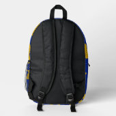 Pittsburgh Blue & Gold Camo Printed Bedruckter Rucksack (Rückseite)