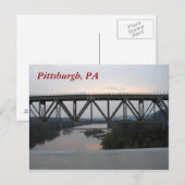 Pittsburgh Bridge Postcard Postkarte (Vorne/Hinten)