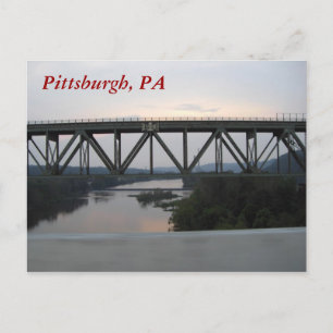 Pittsburgh Bridge Postcard Postkarte