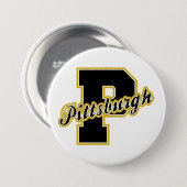 Pittsburgh-Buchstabe Button (Vorne & Hinten)