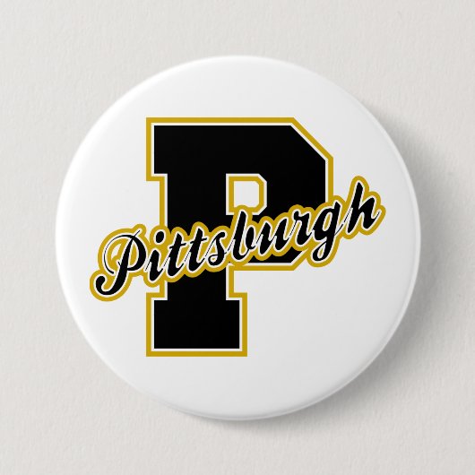 Pittsburgh-Buchstabe Button (Vorderseite)