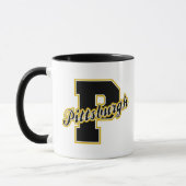 Pittsburgh-Buchstabe Tasse (Links)