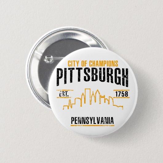 Pittsburgh Button (Vorne & Hinten)