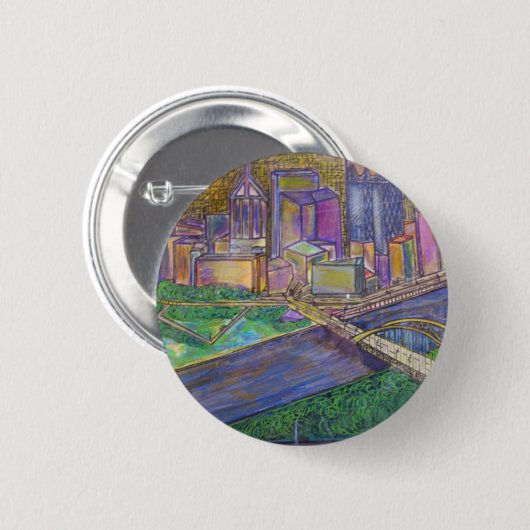 Pittsburgh Button (Vorne & Hinten)