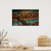 Pittsburgh by Moonlight Poster (Küche)