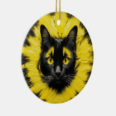 Pittsburgh Cat Keramik Ornament (Rechts)