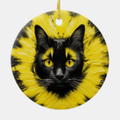 Pittsburgh Cat Keramik Ornament (Hinten)