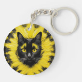 Pittsburgh Cat Schlüsselanhänger (Rückseite)